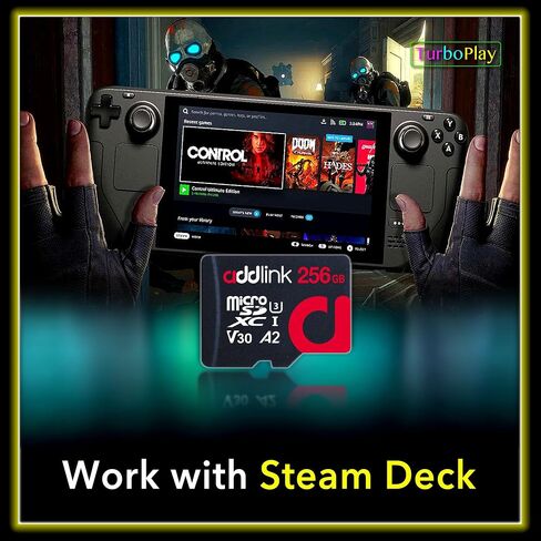 addlink 512GB Gaming microSD Express Card for Nintendo-Switch 2, Speed Up to R/W 880/750 MB/s MicroSDXC Express Memory, ROG Ally, Steam Deck, Camera UHS-I, C10, U3, V30, Full HD 4K in Kuwait