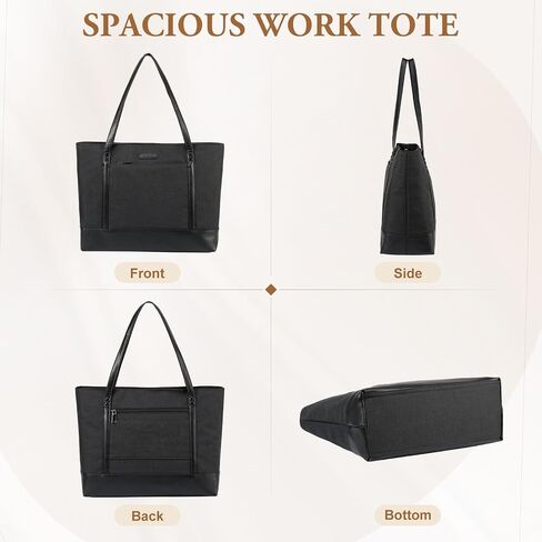 VASCHY Laptop Tote Bag for Women, Large 15.6inch Computer Teacher Bag Purse Briefcase for Travel,Work,Business,Office in Kuwait
