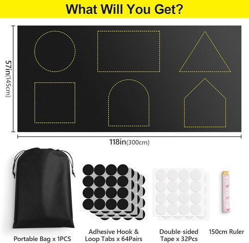 ستائر تعتيم بنسبة 100%، مقاس 118 بوصة × 57 بوصة، ظلال نافذة تعتيم للسفر، غطاء نافذة تعتيم محمول لغرفة نوم الحضانة وغرفة النوم، بدون طبقة خصوصية لنافذة الحفر، كتلة خفيفة والأشعة فوق البنفسجية للمنزل (عبوتان) in Kuwait