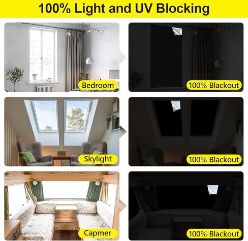 ستائر تعتيم بنسبة 100%، مقاس 118 بوصة × 57 بوصة، ظلال نافذة تعتيم للسفر، غطاء نافذة تعتيم محمول لغرفة نوم الحضانة وغرفة النوم، بدون طبقة خصوصية لنافذة الحفر، كتلة خفيفة والأشعة فوق البنفسجية للمنزل (عبوتان) in Kuwait