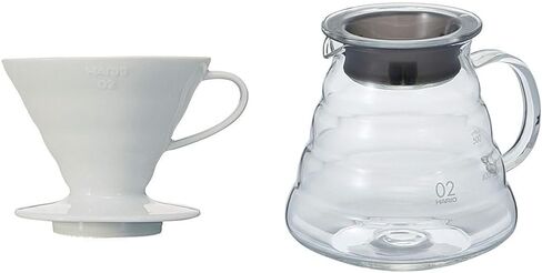 Hario V60 Ceramic Coffee Dripper, Size 01, Red in Kuwait