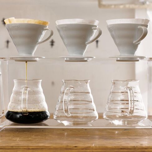 Hario V60 Ceramic Coffee Dripper, Size 01, Red in Kuwait