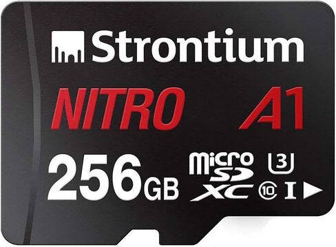 Strontium Nitro 32GB Micro SDHC Memory Card 100MB/s A1 UHS-I U1 Class 10 w/ Adapter High Speed For Smartphones Tablets Drones Action Cams (SRN32GTFU1A1A) in Saudi Arabia