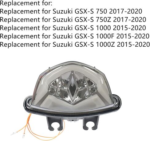 Motorcycle Turn Signal Light Tail Light Replacement for Suzuki GSXS 1000 2015-2020 GSXS 750 2017-2020 in Saudi Arabia