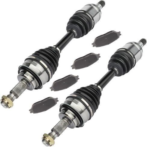 SCITOO Front Left CV Axle Brake Pads Set Kit 60-5205 NCV69557 D906-7785 for Toyota For TACOMA 4.0L 2.7L in Saudi Arabia