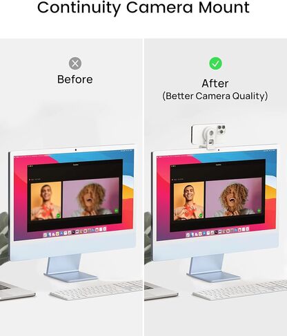 حامل كاميرا SODI المستمر لشاشة سطح المكتب وiMac - حامل كاميرا لجهاز MacBook مع متوافق مع Mag-Safe، قابل للإمالة لعرض المكتب، حامل هاتف مغناطيسي لهاتف iPhone 15/14/13/12 وMac OS Ventura in Saudi Arabia