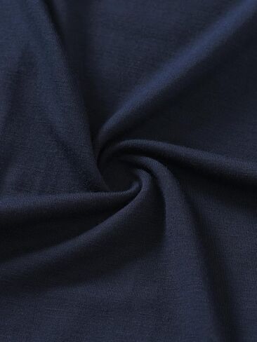 Latuza Men's Bamboo Viscose Button Down Pajama Shirt XL Navy Light Gray in Saudi Arabia