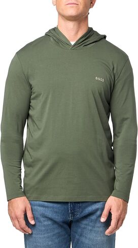 BOSS Men's Mix&Match Crewneck Cotton Lounge Long Sleeve T-Shirt in Kuwait
