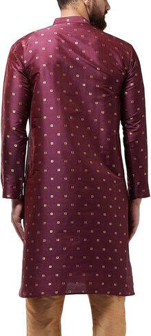 Sojanya (Since 1958, Men's Silk Blend Printed Only Long Kurta in Saudi Arabia