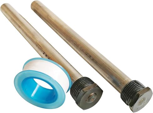 قضيب الأنود المغنيسيوم لسخان المياه Ozek RV مع شريط PTFE - متوافق مع سخانات المياه Suburban وMor-Flo - طول 9.25 بوصة وخيوط NPT (عبوة واحدة) in Kuwait