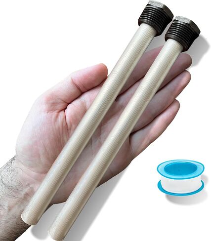 قضيب الأنود المغنيسيوم لسخان المياه Ozek RV مع شريط PTFE - متوافق مع سخانات المياه Suburban وMor-Flo - طول 9.25 بوصة وخيوط NPT (عبوة واحدة) in Kuwait