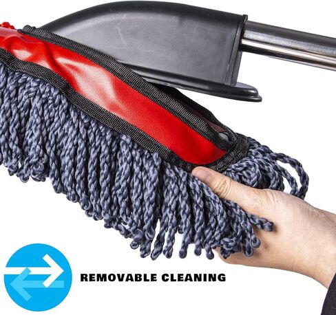 Soft Microfiber Car Duster Exterior Scratch Free Multipurpose Duster with Extendable Handle Duster for Car, Truck, SUV, RV and Motorcycle in Kuwait
