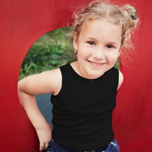 5 قطع من قمصان الرقص للفتيات بدون أكمام من Racerback بدون أكمام، قمصان رقص الباليه للفتيات الصغيرات in Kuwait