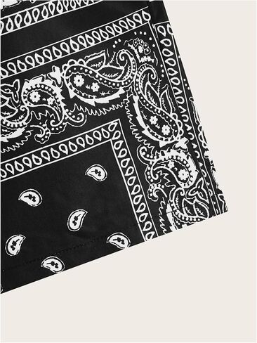 Boy's Paisley Shorts Boho Drawsring Casual Gym Beach Bandana Shorts Summer Shorts for Boys in Saudi Arabia