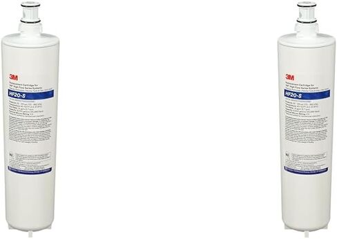 3M Water Filtration Replacement Cartridge for Commercial Ice Maker Machines HF20-S for High Flow Series ICE120-S, Reduces Sediment, Chlorine Taste and Odor, Cysts, Inhibits Scale in Saudi Arabia