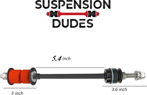 PAIR Front Sway Bar 3" Lift Extended Link Kit 4WD FITS Select Models Avalanche, Silverado, Tahoe, Sierra, Ram 1500 2001-2018, Bushings Designed And Manufactured USA in Saudi Arabia