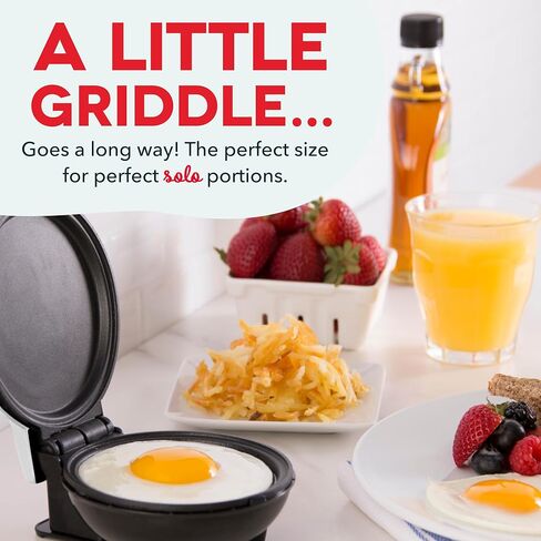 Dash Mini Maker Griddle, 4 Inch Nonstick Cooking Surface, Aqua | Compact Electric Mini Pancake Maker, Quick Heating, Single Serve Eggs, Hash Browns & Breakfast Sandwiches in Kuwait