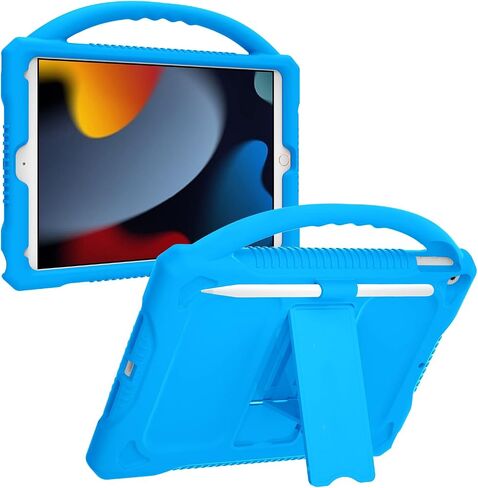 حافظة JOGUIIA للأطفال لجهاز iPad 9th 8th 7th Generation، غطاء أطفال من السيليكون المقاوم للصدمات لجهاز iPad 10.2 2021/2020/2019 مع حامل مقبض لجهاز Apple iPad الجديد 10.2 بوصة (قوس قزح) in Kuwait