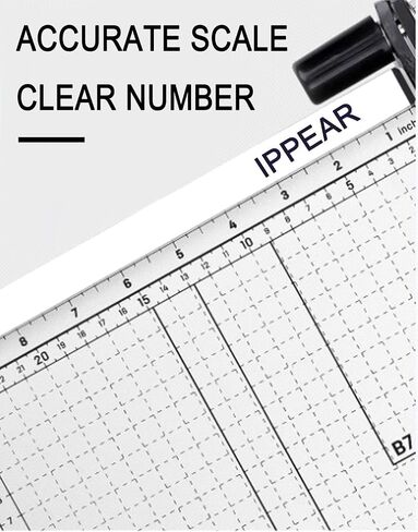 Paper Cutter for Cardstock Heavy Duty 12 inch, 12" Cut Length Guillotine Paper Trimmer for Cardstock Metal Base, 12 Sheets Capacity, for Home Office Classroom School in Saudi Arabia