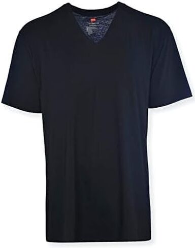 Hanes mens Comfortsoft V-Neck Tagless Tshirt 3 Pack in Saudi Arabia
