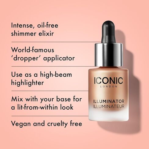 ICONIC LONDON Illuminator | Liquid Highlighting Drops for a Radiant Glow, Cruelty-Free, Vegan Makeup in Saudi Arabia