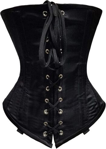 luvsecretlingerie Heavy Duty 26 Double Steel Boned Waist Training Velvet Underbust Tight Shaper Corset #8023-VE in Kuwait