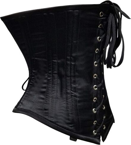 luvsecretlingerie Heavy Duty 26 Double Steel Boned Waist Training Velvet Underbust Tight Shaper Corset #8023-VE in Kuwait