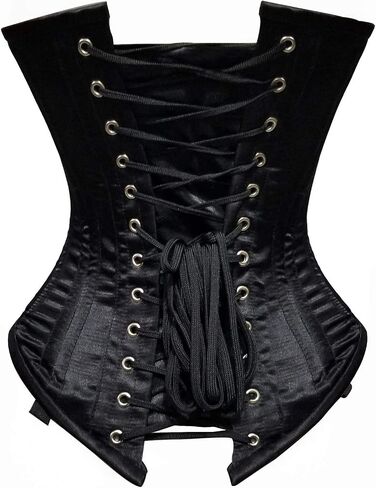 luvsecretlingerie Heavy Duty 26 Double Steel Boned Waist Training Velvet Underbust Tight Shaper Corset #8023-VE in Kuwait