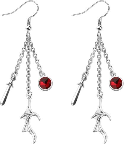 OKEYCH Bat B-oys Inspired Gift Azriel Rhysand Cassian Fan Gift A Court of Thorn and Roses Jewelry S-JM Bookish Gift in Kuwait