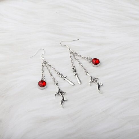 OKEYCH Bat B-oys Inspired Gift Azriel Rhysand Cassian Fan Gift A Court of Thorn and Roses Jewelry S-JM Bookish Gift in Kuwait