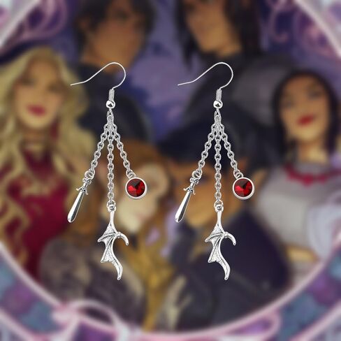 OKEYCH Bat B-oys Inspired Gift Azriel Rhysand Cassian Fan Gift A Court of Thorn and Roses Jewelry S-JM Bookish Gift in Kuwait