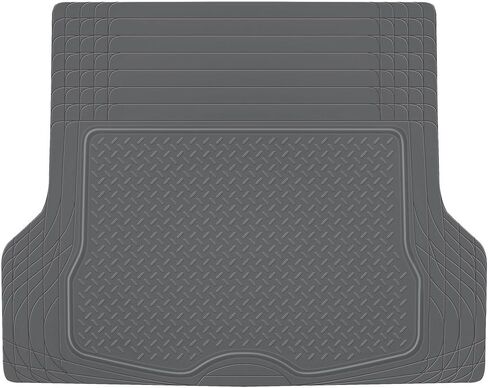 بي دي كيه دواسة ارضية شديدة التحمل لحماية صندوق السيارة من جميع الاحوال الجوية، قابلة للقص لتناسب السيارة وحماية متينة من المطاط عالي الدقة لسيارات الدفع الرباعي والسيدان، بيج (MT785BGAMw1) in Kuwait