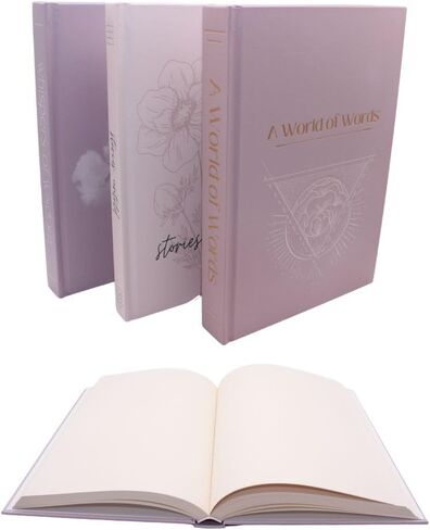 Faux Decorative Books - 3-Piece Coffee Table Decor Centerpiece Accents - Shelf Decor with Blank Pages, Pastel Colors, Varied Spine Thickness, Elegant Hardcover Designs - Shelf & Mantel Decorations in Saudi Arabia