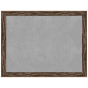 Amanti Art Framed Magnetic Board (27 x 21) Regis Barnwood Mocha Narrow Magnet Board, Medium Magnetic Bulletin Board for Office Decor, Mudroom, Kitchen or Organization Drop Zone from WI, USA
