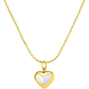 Pink Heart Necklaces for Women - Christmas Gift Pink Crystal Teen Girls Trendy Preppy Jewelry Gold Plated Love Heart Pendant Cute Heart Necklaces Anniversary Birthday Valentines Gift for Her