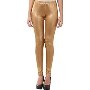 DREAM & DZIRE Women's Viscose Golden Solid Leggings for All Plus Size and Small Size