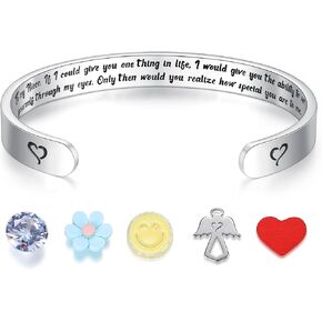 SAM & LORI Personalized Bracelets for Teen Girls/Women-Inspirational Jewelry Gifts (Various Designs) for Daughter/Sister/Mom/Friends-Adjustable Bracelet in a Pretty Gift Box