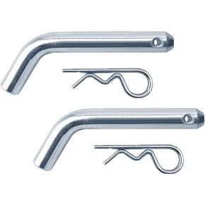 Heavy-Duty Trailer Hitch Pin & Clip with Grooved Head,Trailer Hitch Pin & Clip, 5/8-Inch Diameter,Fits 2-1/2 or 3-Inch Receiver(2Packs)