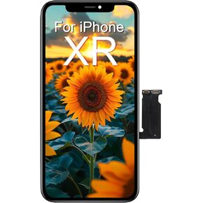 EFAITHFIX for iPhone XR LCD Screen Replacement 6.1 Inch Frame Assembly Display 3D Touch Screen for A1984/A2105/A2106/A2108 Repair Tools Waterproof Adhesive True Tone Programmer (XR LCD with True Tone)
