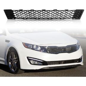 Front Bumper Lower Grille Replacement Shroud Black Front Mesh Grille Replacement Kit for 2011 2012 2013 KIA Optima EX LX SX