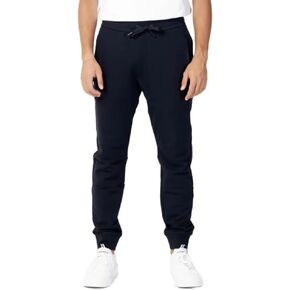 A|X ARMANI EXCHANGE mens Drawstring Jogger With Zip Pockets Casual Pants, Black, Large US