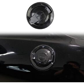 Carbon fiber fuel tank cover trim Accessories Gas Door For Dodge Challenger 2008-2023