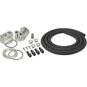 Derale 15716 Engine Oil Filter Relocation Kit,Silver