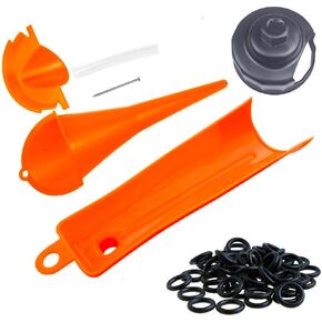 Oil Change Kit for Harley Tool, Oil Filter Wrench, Oil Funnels set, Motorcycle Primary Case Oil Funnel, 50PCS 11105 Drain Plug O-Ring