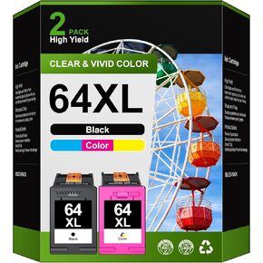 245XL 246XL Combo Pack Compatible for Canon Ink Cartridges 245 and 246 246XL 245 XL Ink Cartridges for Canon Printers Pixma TR4520 TS202 TS302 TS3320 MG2522 MG2525 MX490 MX492 IP2820, 1 Black 1 Color