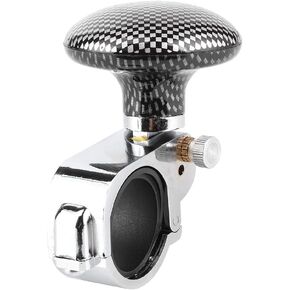 Steering Wheel Ball,Universal Car Steering Wheel Spinner Knob Auxiliary Booster Handle Control Car Grip- Handle Steering Wheel Ball Knob(Carbon Fiber)