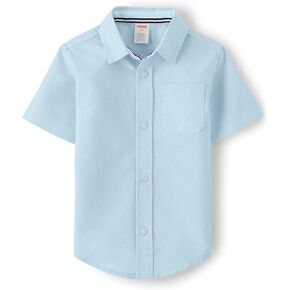Gymboree Boys' and Toddler Short Sleeve Oxford Button Up Dress Shirt