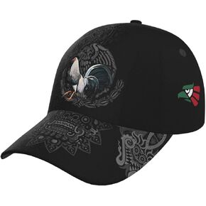 Mexican Eagle Baseball Cap Unisex Mexican Flag Hat Patriotic Baseball Cap Novelty Mexico Hat for Men and Women