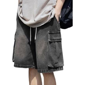 Y2k Baggy Jeans Shorts Men Hip Hop Shorts Baggy Jorts Grunge Shorts Vintage Streetwear Jeans Shorts Skater Jeans