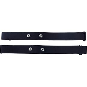 Rich Green Valley Heart Rate Monitor Replacement Band, Compatible with Polar H7 H9 Wahoo Tickr Garmin HRM (Medium, Black)